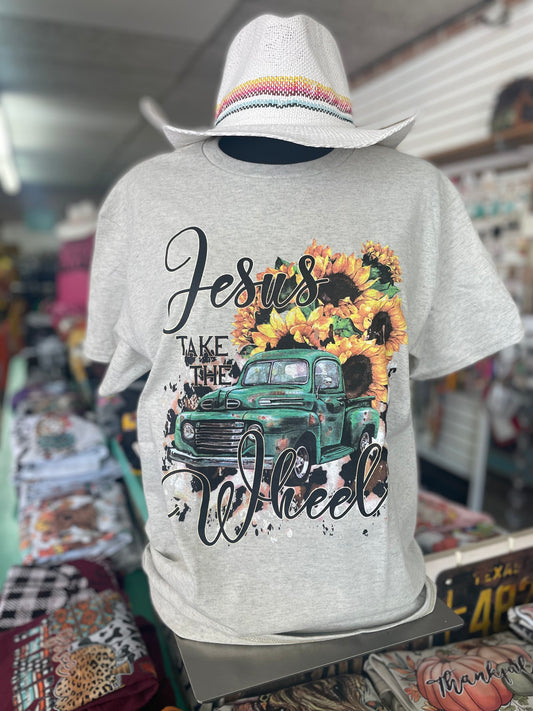 Jesus Take The Wheel Tee