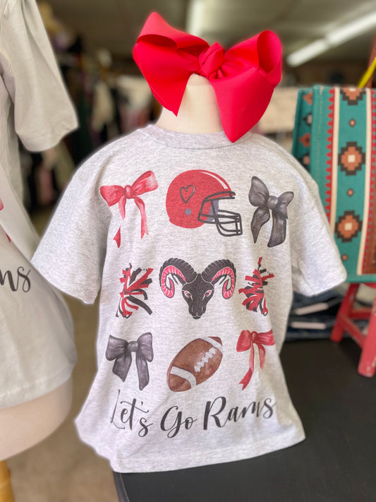 Youth Let's Go Rams Tee