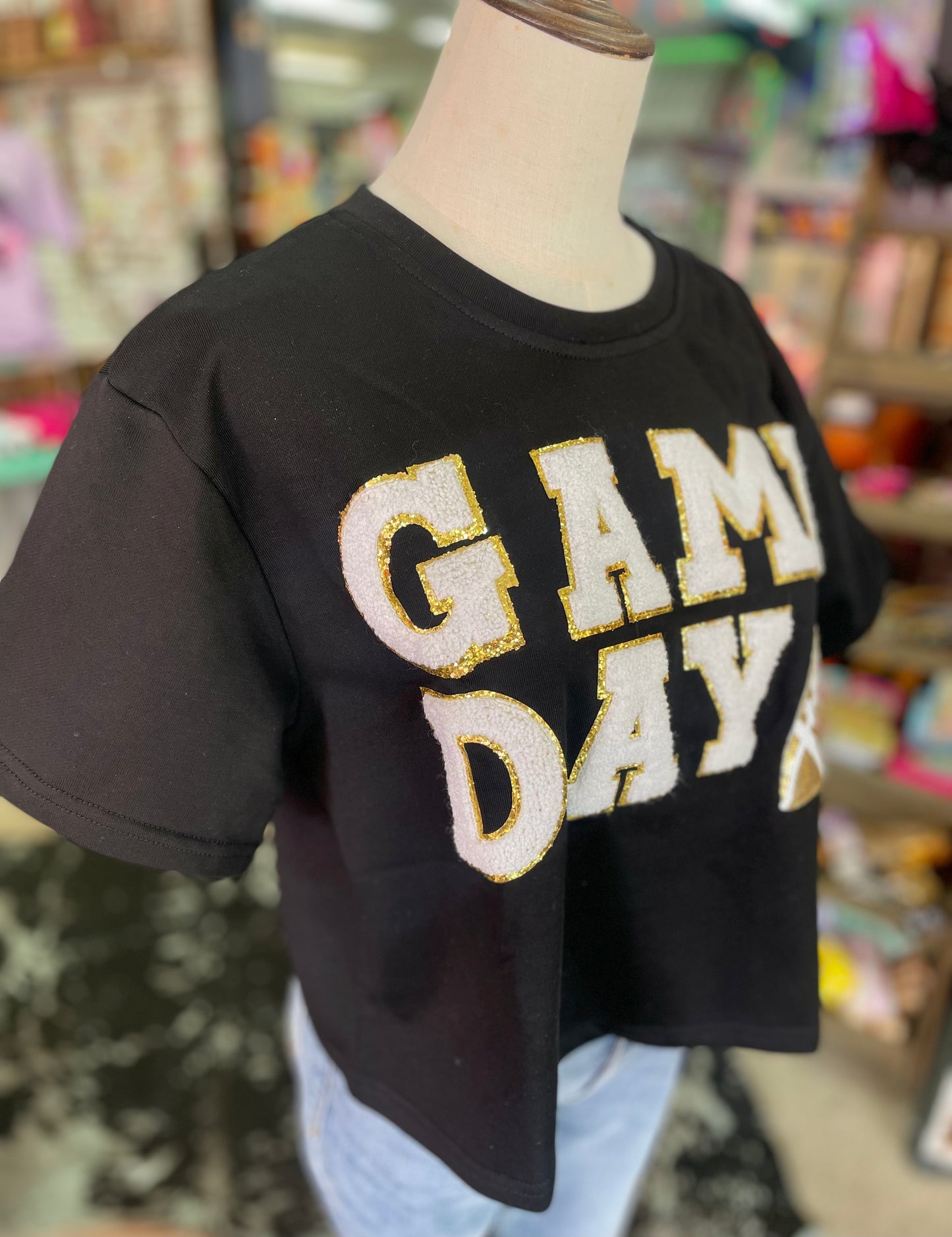 GAME DAY Patch Crop Tee