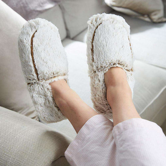 Marshmallow Brown Slippers Warmies