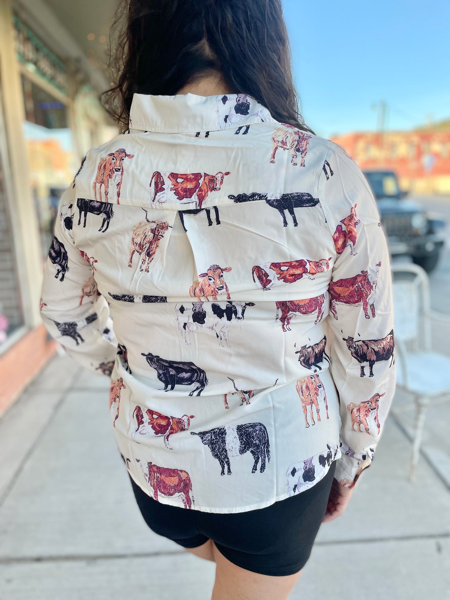 Vintage Cow Long Sleeve Shirt