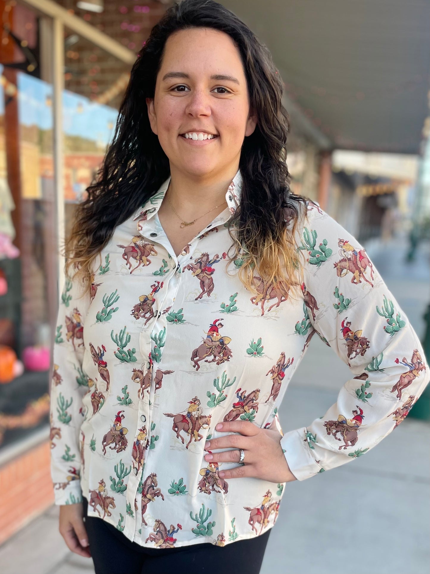 Vintage Cowboy Long Sleeve Shirt