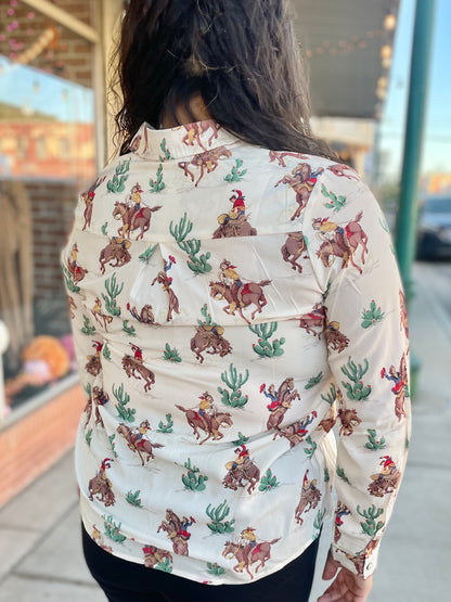 Vintage Cowboy Long Sleeve Shirt