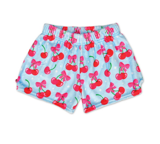 Cheerful Cherries Plush Shorts