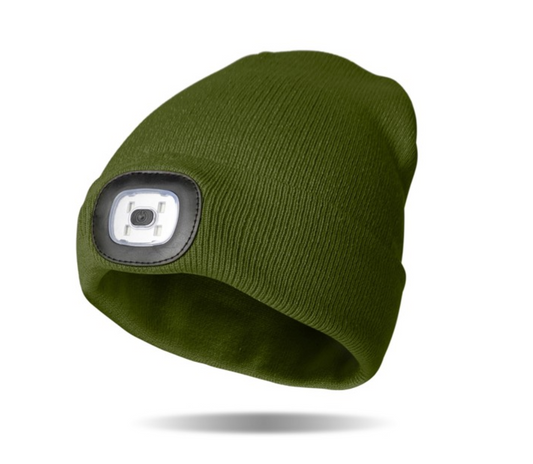 Green Rechargeable LED Beanies