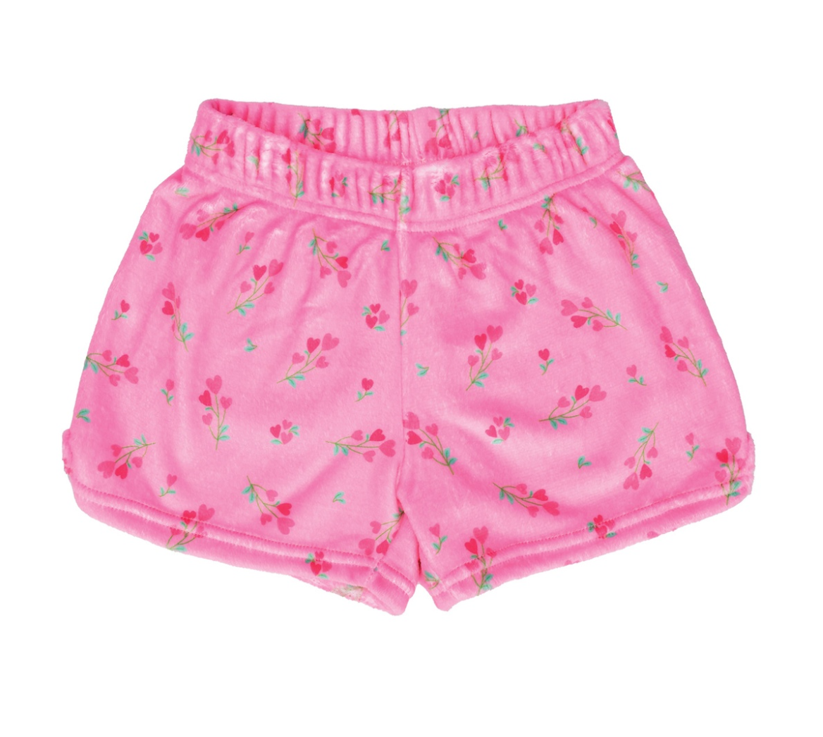 Theme Sweet Pink Plush Shorts