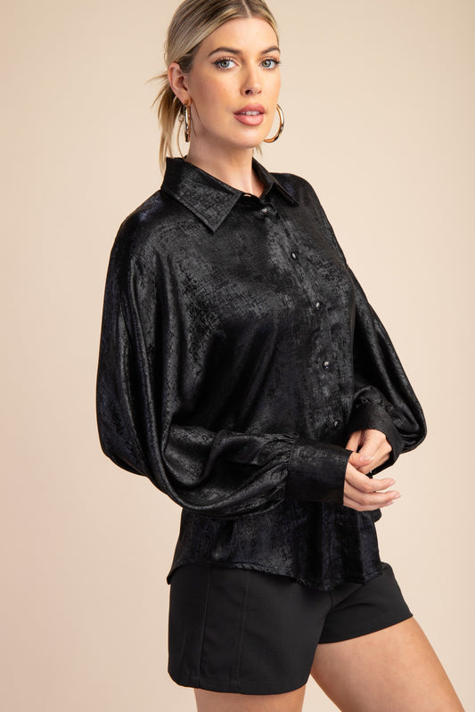 Voluminous Sleeve Blouse