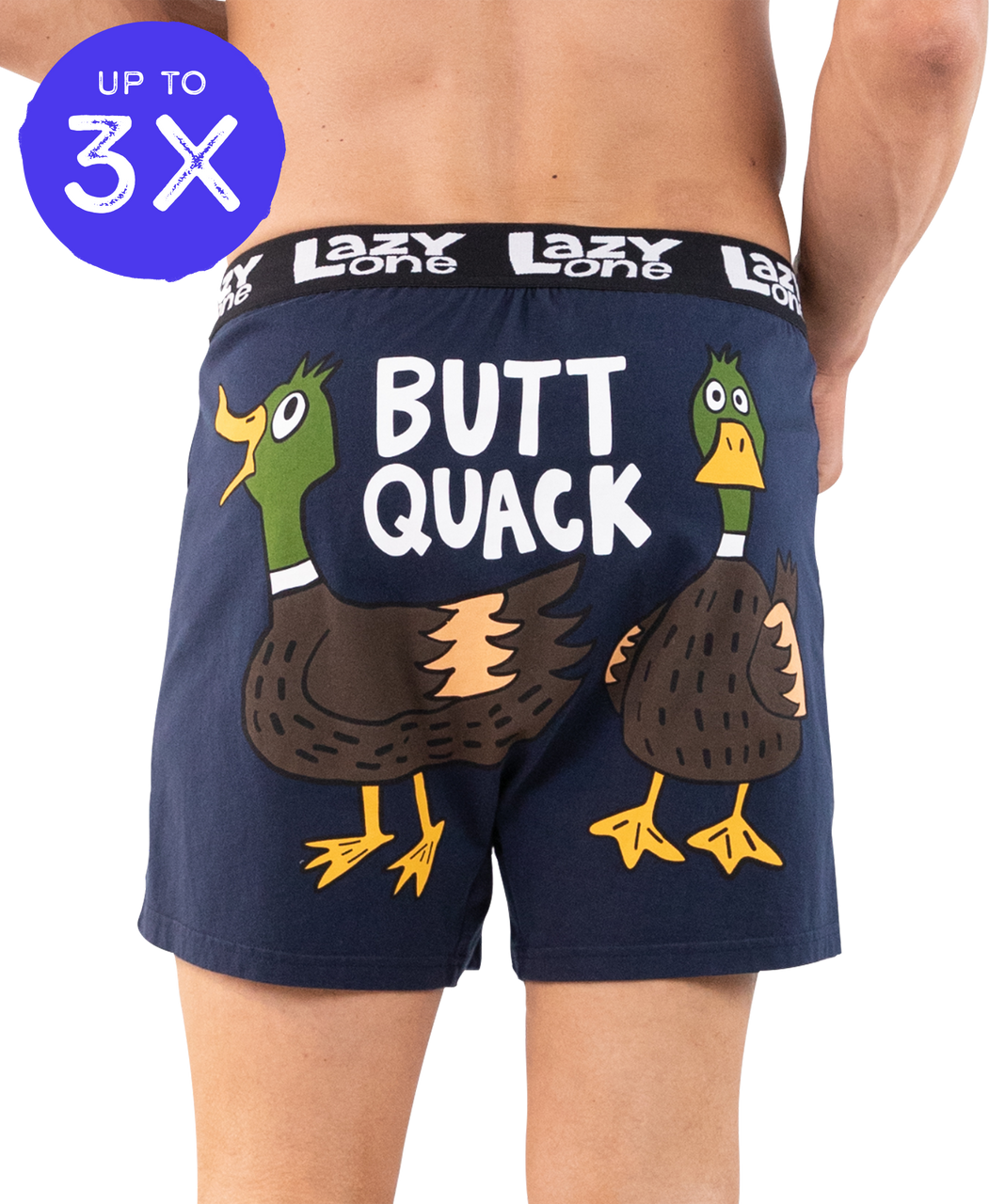 Butt Quack Men's Duck Funny Boxer