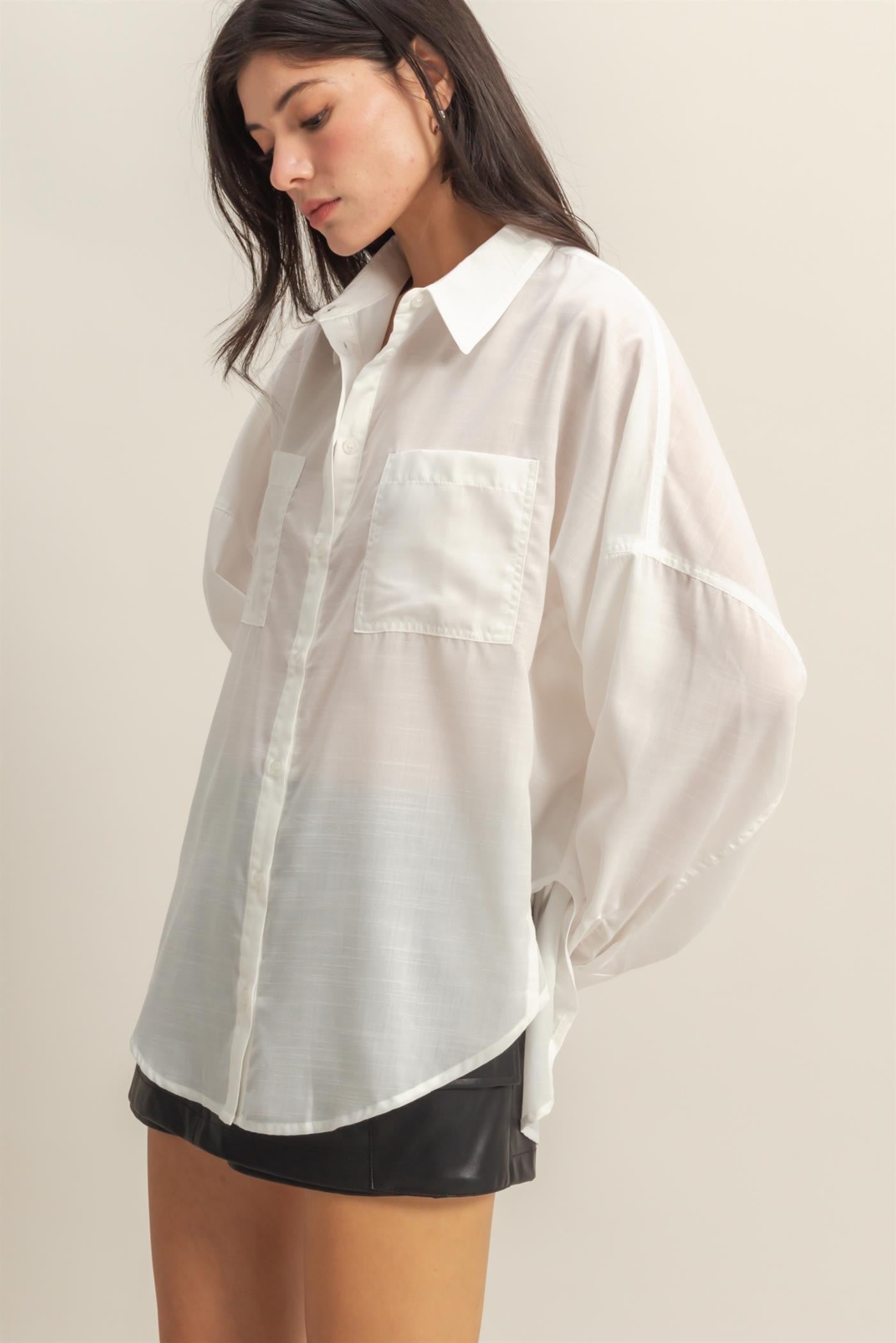 Oversized Button Down Shirt