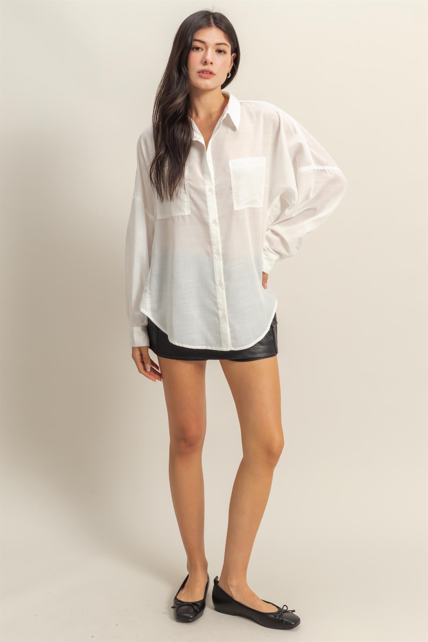 Oversized Button Down Shirt