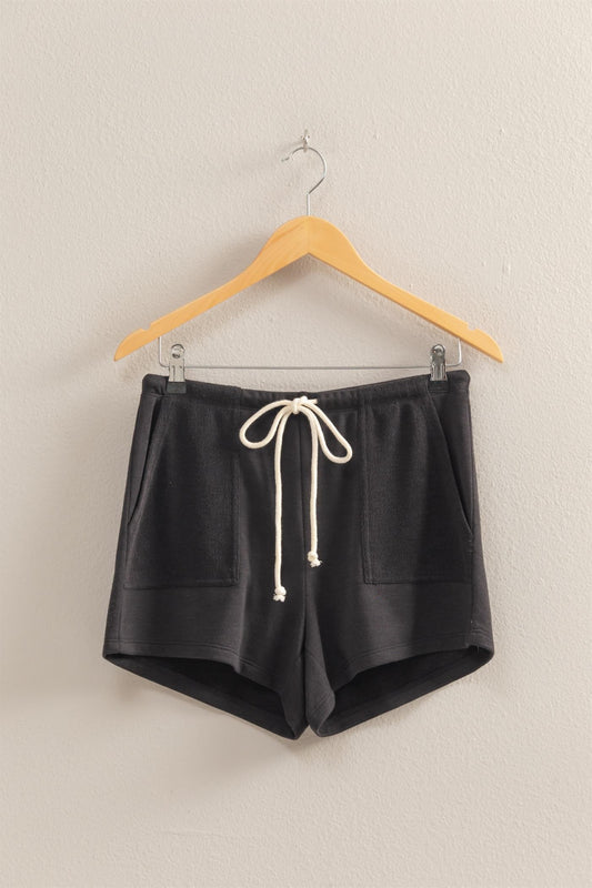 Comfy Mid-Waist Drawstring Shorts