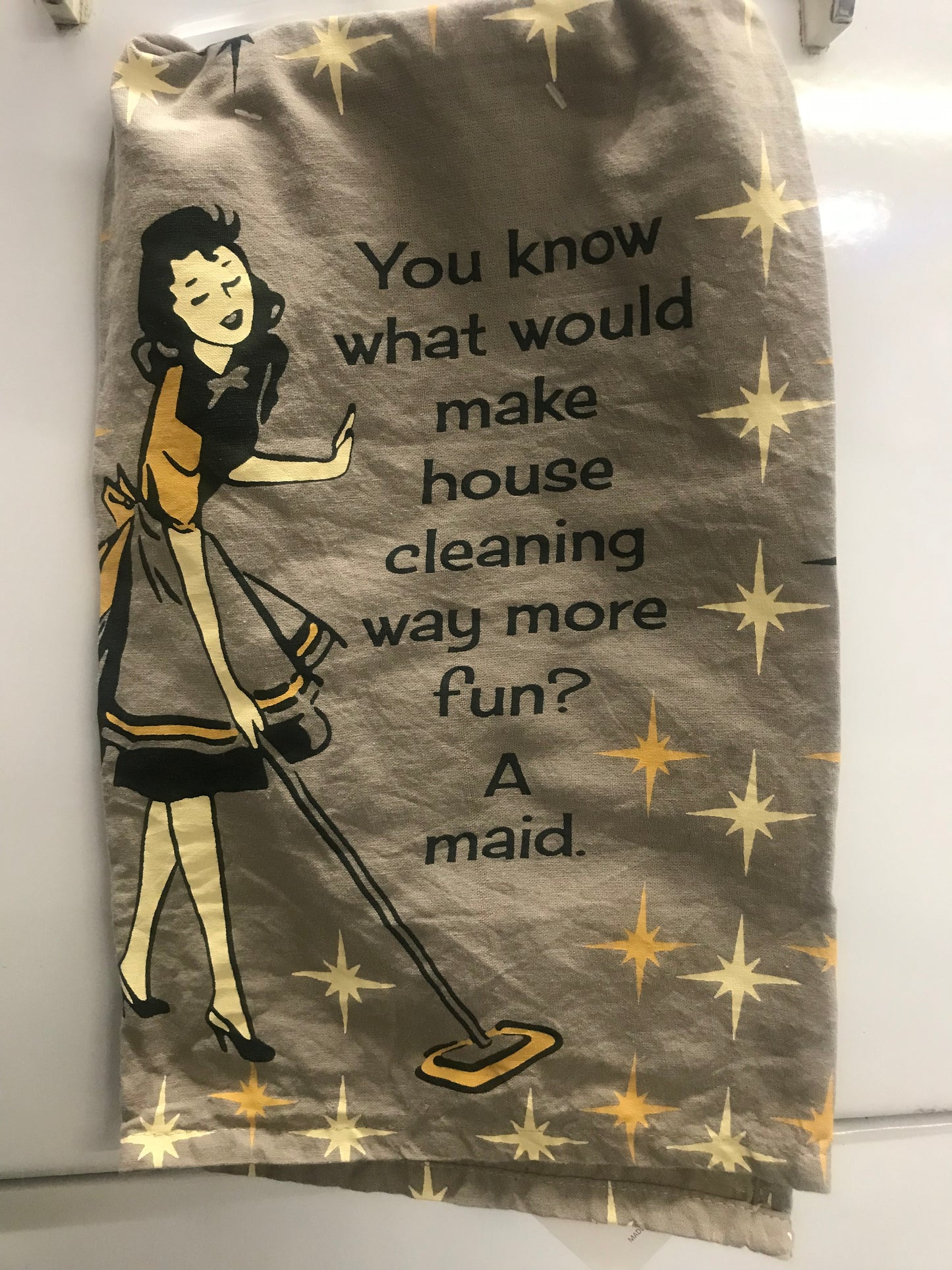 Retro Funny Dish Towel