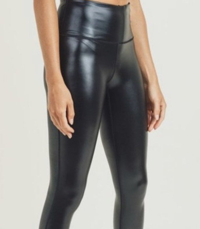 Chai Ciré Polished Wet Look Leggings READY to SHIP