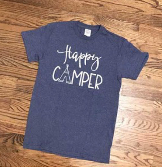 Navy Happy Camper Tee